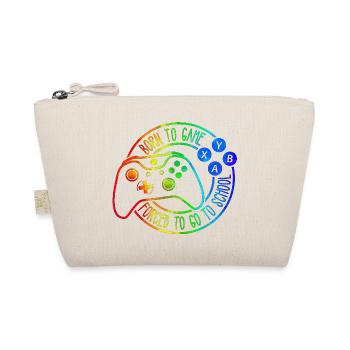 Gamer Game Play Online Computer Gaming Arcade Neon - Organic Pouch - nature - Front
