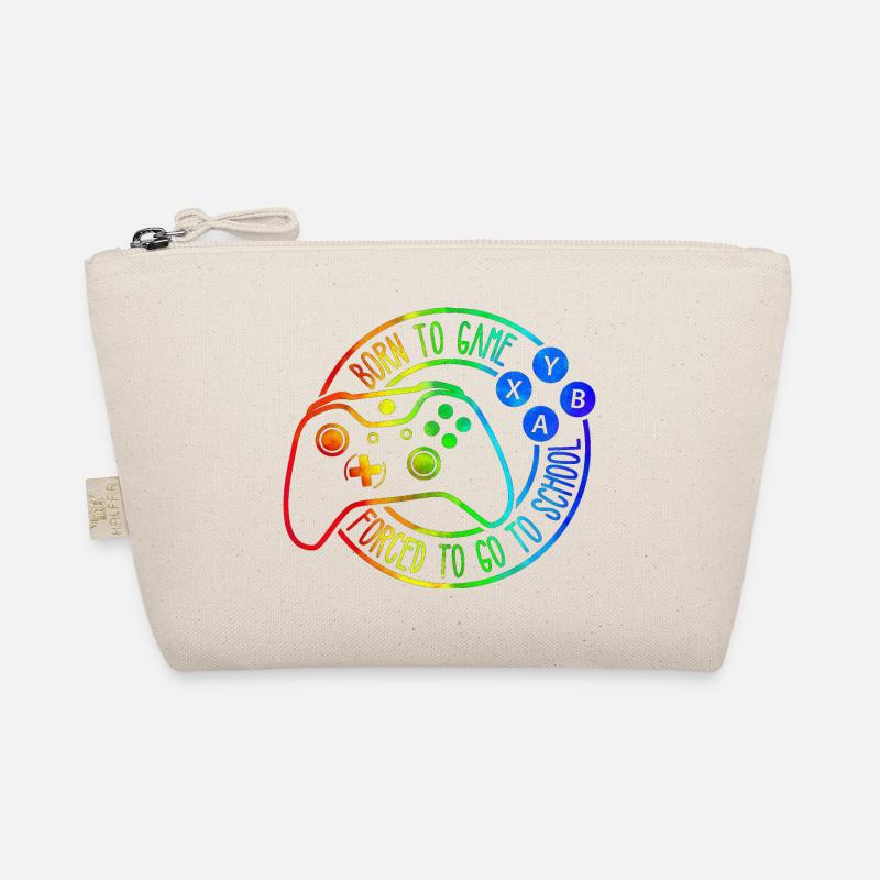 Gamer Game Play Online Computer Gaming Arcade Neon Organic Pouch