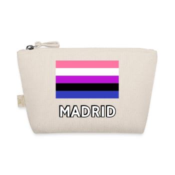 Genderfluid Pride Flagge Madrid - Bio-Täschchen - Natur - Vorne
