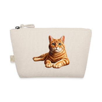 Portrait réaliste de chat tigré orange - Trousse biologique - nature - Devant