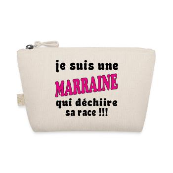 Je suis une MARRAINE... - Trousse biologique - nature - Devant