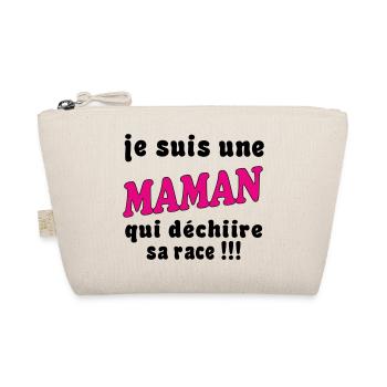 Ich bin eine MAMA... - Bio-Täschchen - Natur - Vorne