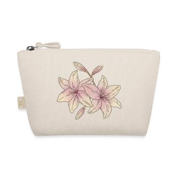 Lilien Blumen - Bio-Täschchen - Natur - Vorne