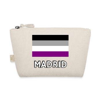 Asexualität Pride Flagge Madrid - Bio-Täschchen - Natur - Vorne