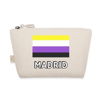 Non binary Pride Flag Madrid - Organic Pouch - nature - Front
