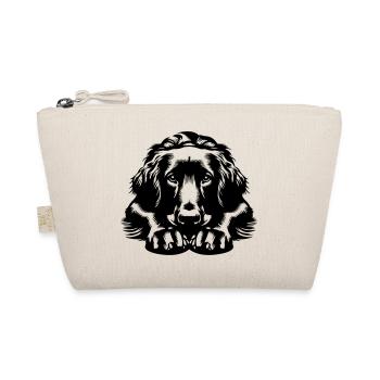 Flat-coated Retriever - Bio-Täschchen - Natur - Vorne