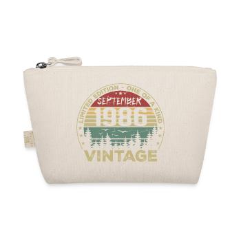 September 1986 Vintage Geburtstagsgeschenk 1986 - Bio-Täschchen - Natur - Vorne