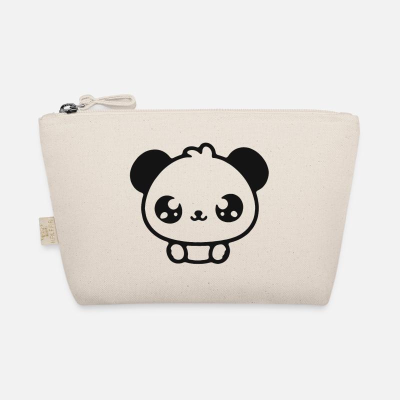 Illustration de tête de panda câlin Trousse biologique