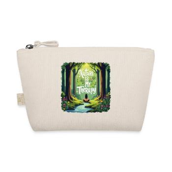 Nature is my Therapy - Meditation in the forest - Organic Pouch - nature - Front
