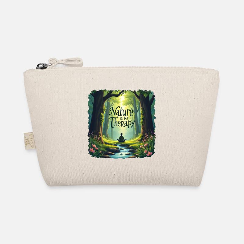 Nature is my Therapy - Meditation in the forest Organic Pouch