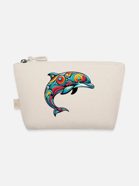 Delfin - Bio-Täschchen - Natur