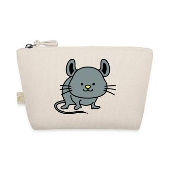 Mouse Cute - Organic Pouch - nature - Front
