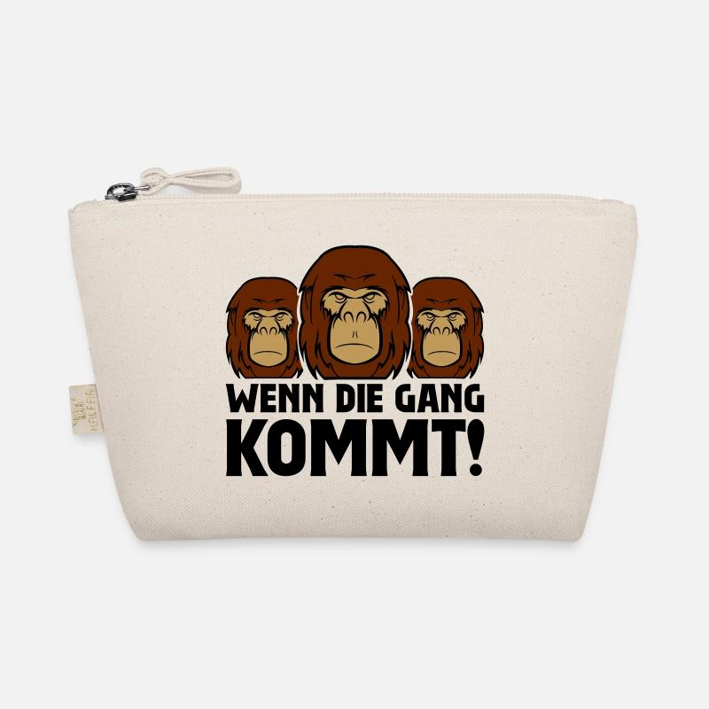 Gorilla when the gang comes Organic Pouch