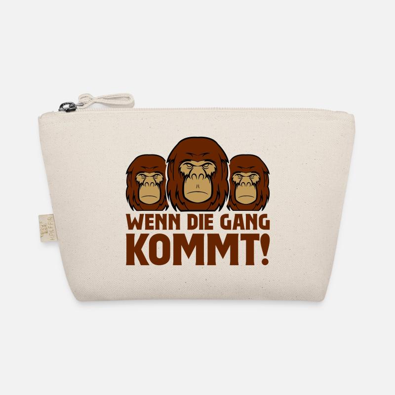 Gorilla when the gang comes Organic Pouch
