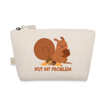 Nut My Problem Eichhörnchen - Bio-Täschchen - Natur - Vorne