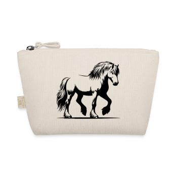 Horse Icelandic pony Icelandic horse - Organic Pouch - nature - Front