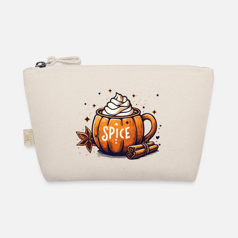 sweet pumpkin cups motif with pumpkin spice latte Organic Pouch