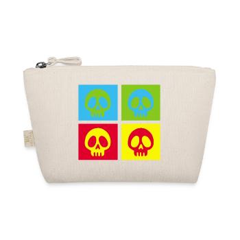 Pop art manga skull - Organic Pouch - nature - Front