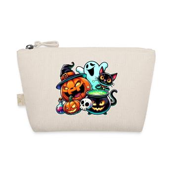 Happy Halloween - Bio-Täschchen - Natur - Vorne