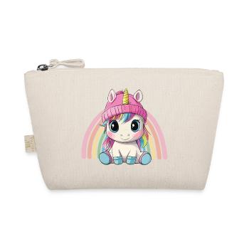 Unicorn Cute Cute Baby Kids Animal Cartoon - Organic Pouch - nature - Front