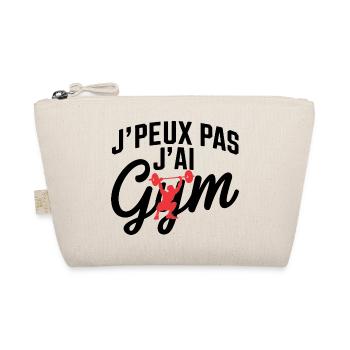Ich kann nicht, ich habe ein Fitnessstudio - Bio-Täschchen - Natur - Vorne