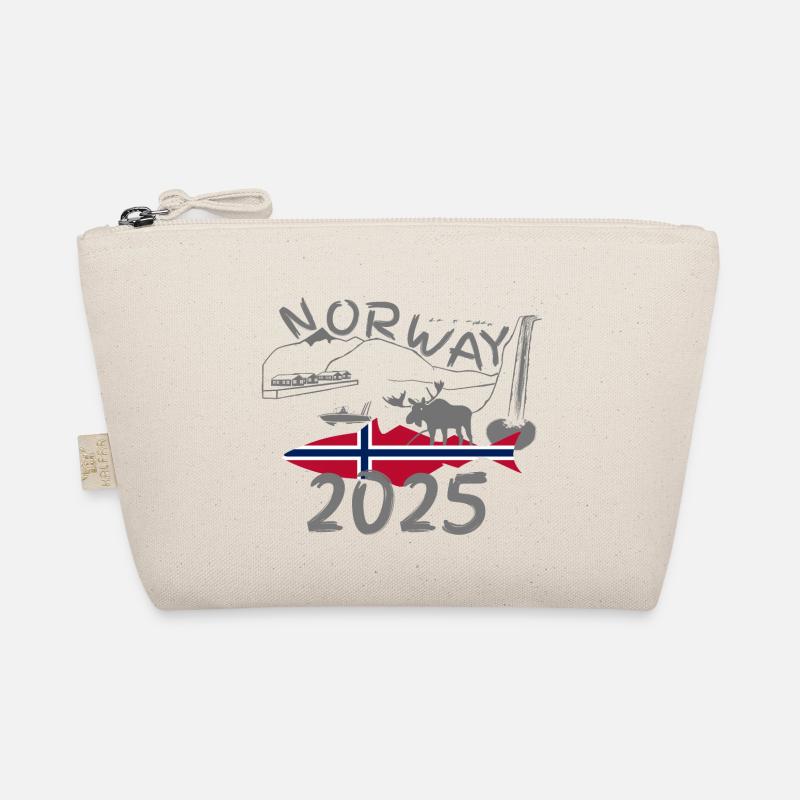 Norway 2025 Pollock with Mountains and Moose Fishing Organic Pouch