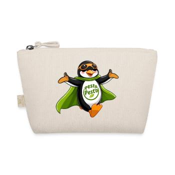 Pesto Pinguin fliegt in deinen Armen - Bio-Täschchen - Natur - Vorne