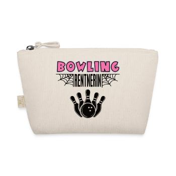 Bowling Rentnerin Bowlingspielerin Rente Ruhestand - Bio-Täschchen - Natur - Vorne