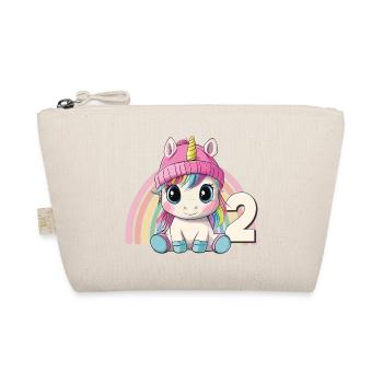 2ème anniversaire Licorne Arc-en-ciel Mignon Mignon - Trousse biologique - nature - Devant