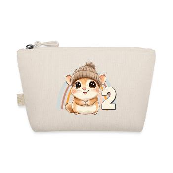2ème anniversaire Hamster Arc-en-ciel Mignon Mignon - Trousse biologique - nature - Devant