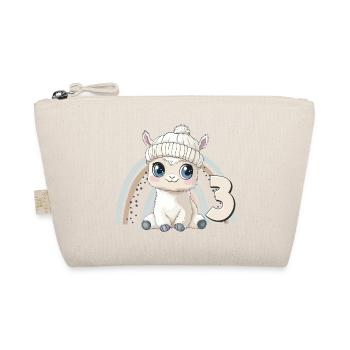 3ème anniversaire Alpaga Lama Arc-en-ciel Mignon Mignon - Trousse biologique - nature - Devant