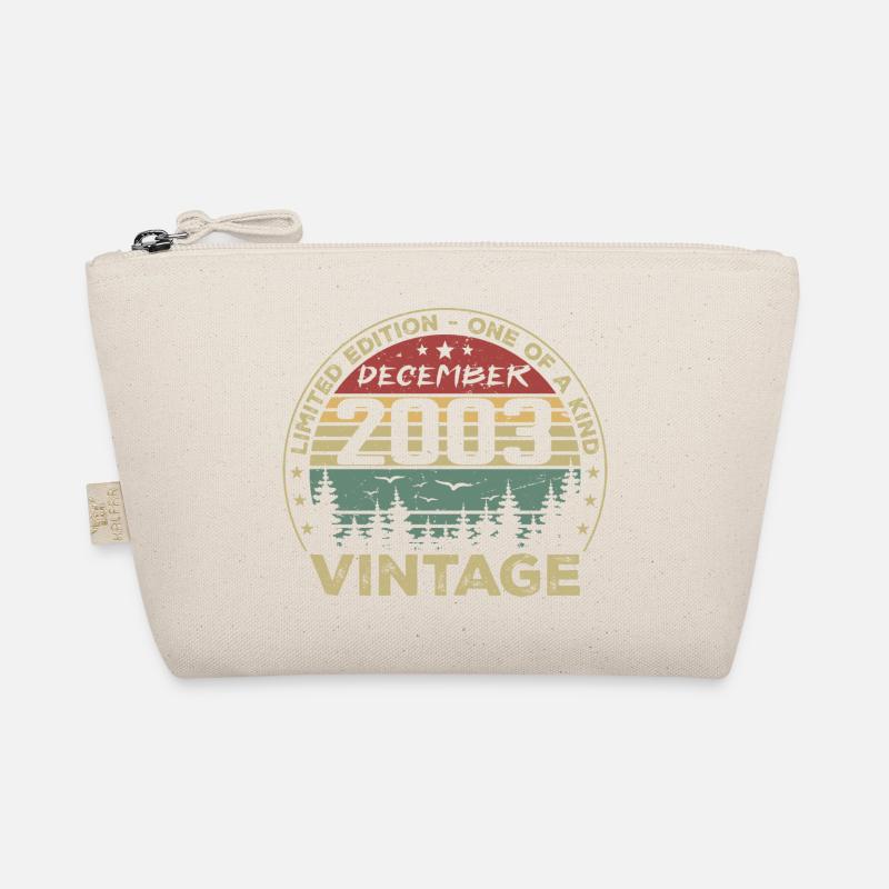 December 2003 Retro Vintage Birthday Gift Organic Pouch
