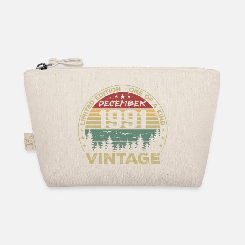 Vintage Retro Dezember 1991 Geburtstagsgeschenk Bio-Täschchen