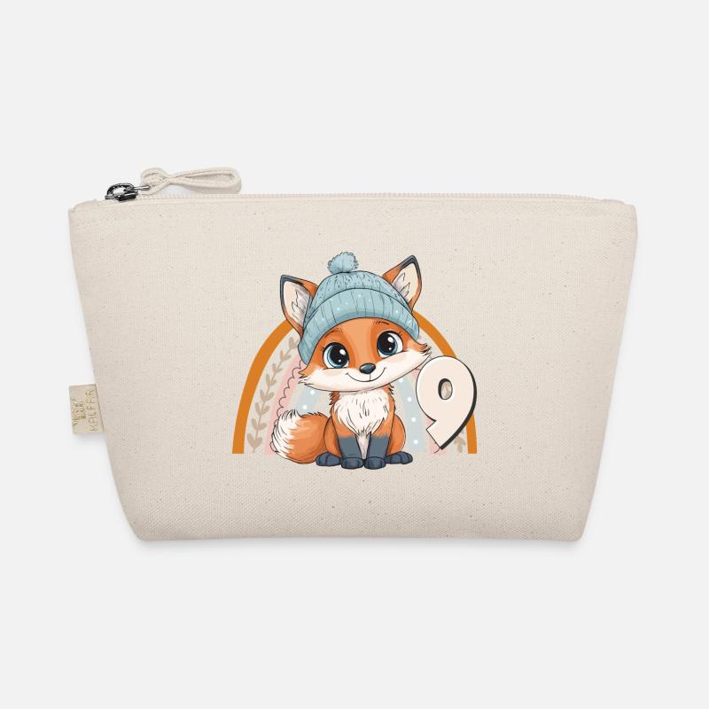 9ème anniversaire Renard Arc-en-ciel Mignon Mignon Trousse biologique