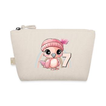 7ème anniversaire Flamingo Arc-en-ciel Mignon Mignon - Trousse biologique - nature - Devant