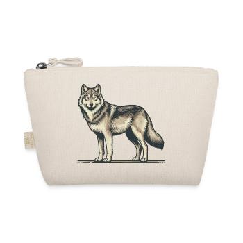 Wolf - Organic Pouch - nature - Front