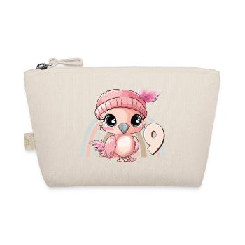 9ème anniversaire Flamingo Arc-en-ciel Mignon Mignon - Trousse biologique - nature - Devant