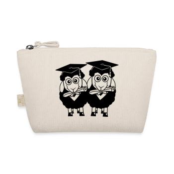 2 Schafe Zeugnis College Abi Zwei Schüler Team - Bio-Täschchen - Natur - Vorne