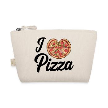I Love Pizza Heart - Organic Pouch - nature - Front