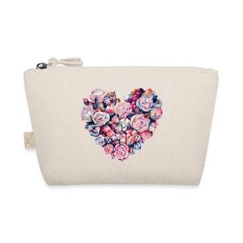 Coeur de roses Coeur romantique Saint-Valentin - Trousse biologique - nature - Devant