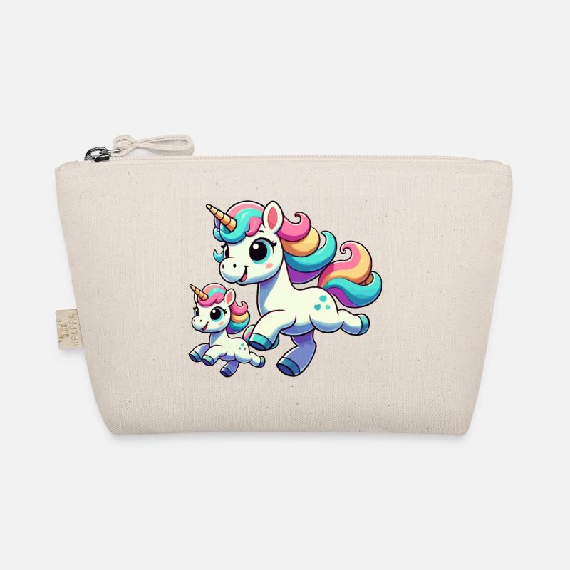 Einhorn-Mutter mit Kind Bio-Täschchen