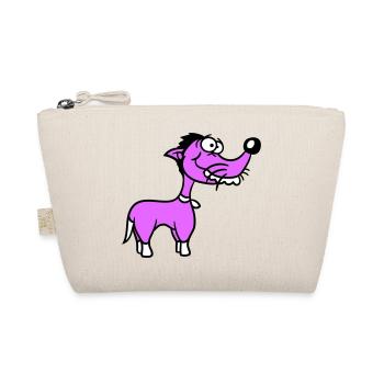 Dog Stands Stupid Guy Funny Stupid Crazy Funny - Organic Pouch - nature - Front
