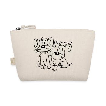 2 chiens équipe assis deux amis équipage heureux - Trousse biologique - nature - Devant