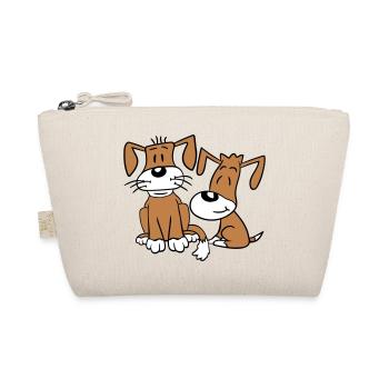 2 chiens équipe assis deux amis équipage heureux - Trousse biologique - nature - Devant
