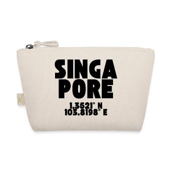 Singapour - Design avec coordonnées - Trousse biologique - nature - Devant