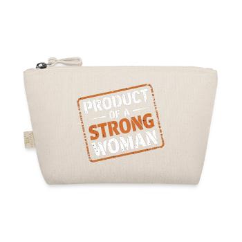 Product Of A Strong Woman 13 - Bio-Täschchen - Natur - Vorne