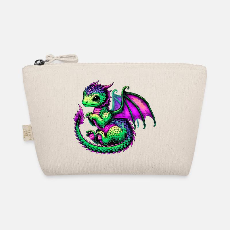 Drache - Bio-Täschchen - Natur