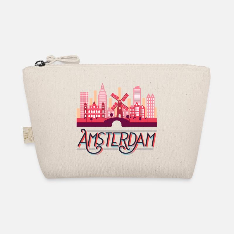Amsterdam Netherlands Holland Skyline City Organic Pouch