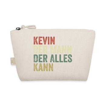 Kevin The Man Who Can Do Everything First name Kevin - Organic Pouch - nature - Front