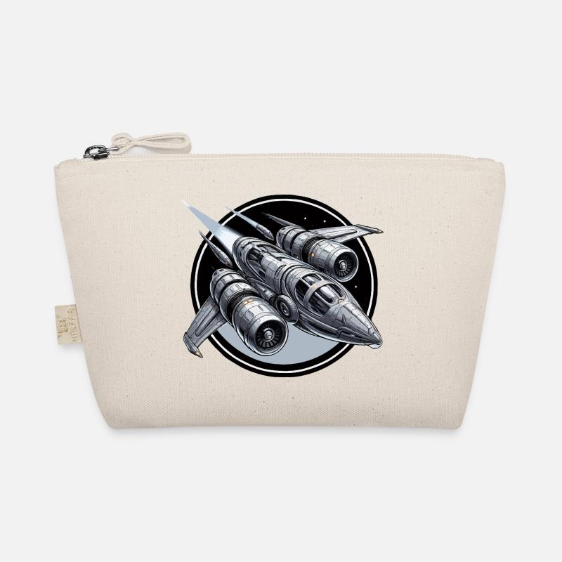 Spaceship silver Organic Pouch